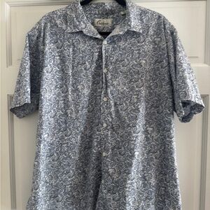 Blue Paisley Men's Casual Shirt